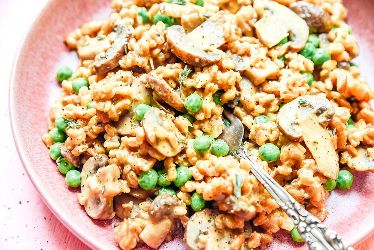 Ultra Creamy Farro Risotto Recipe Live Eat Learn