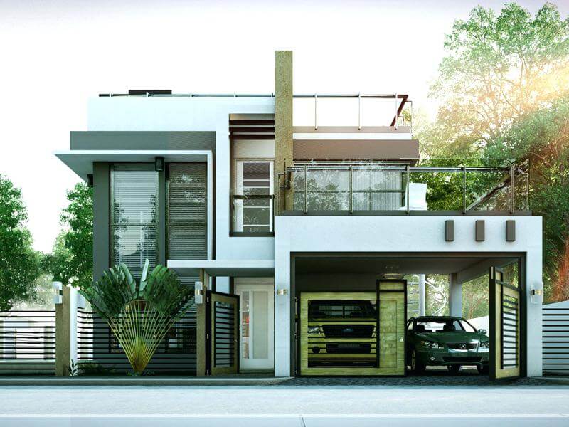 Mesmerizing 3 Storey House Designs With Rooftop Live Enhanced