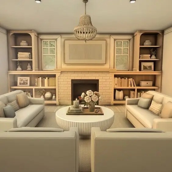 Sims 4 Living Room Ideas Cozy Designs and Custom Content Live Enhanced