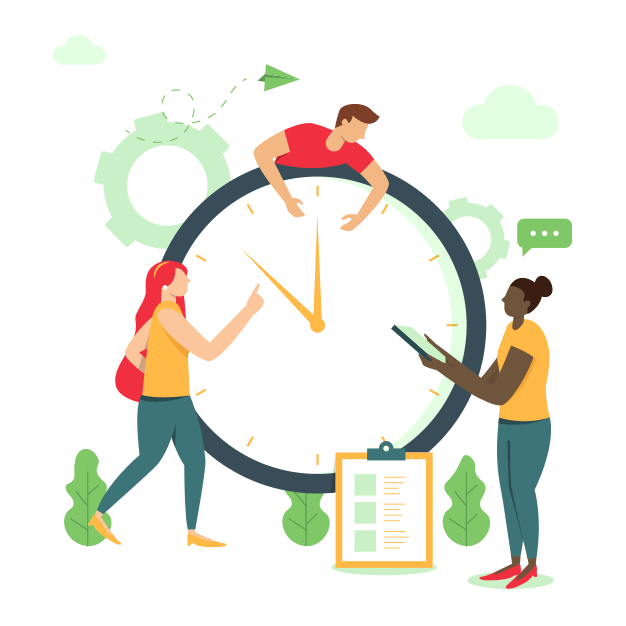 Employee Time Clock Clipart