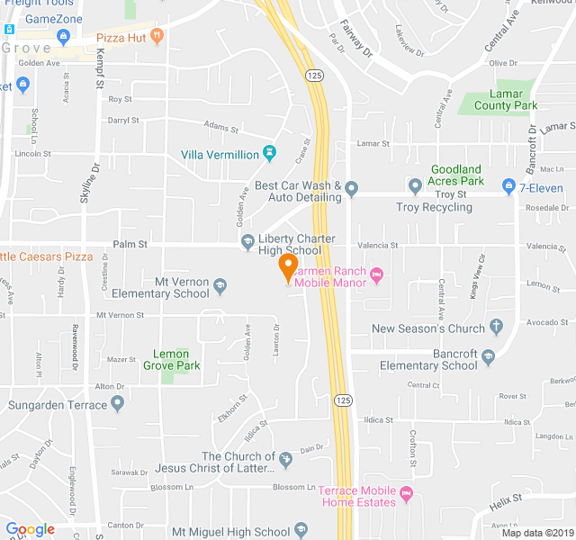 Lemon Grove Zip Code Map United States Map