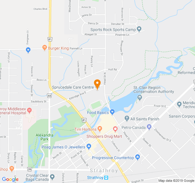 Sprucedale Care Center, Retirement home, Strathroy, ON, Senior Living