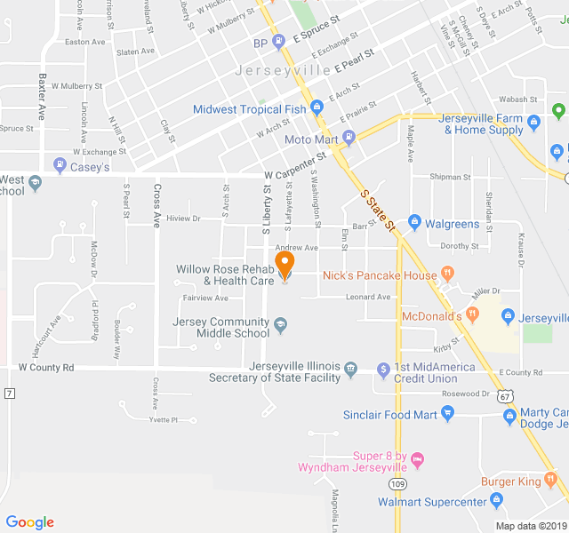 Willow Rose Rehab Health Care, Retirement home, Jerseyville, IL, Senior Living Housing Care