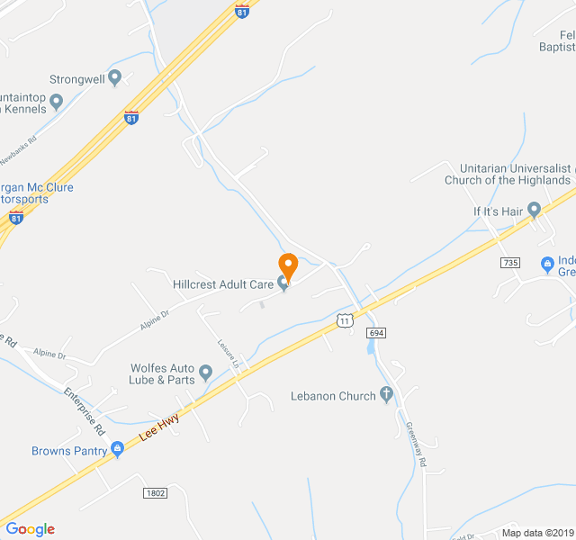 Hillcrest Adult Care Inc, Retirement home, Meadowview, VA, Senior