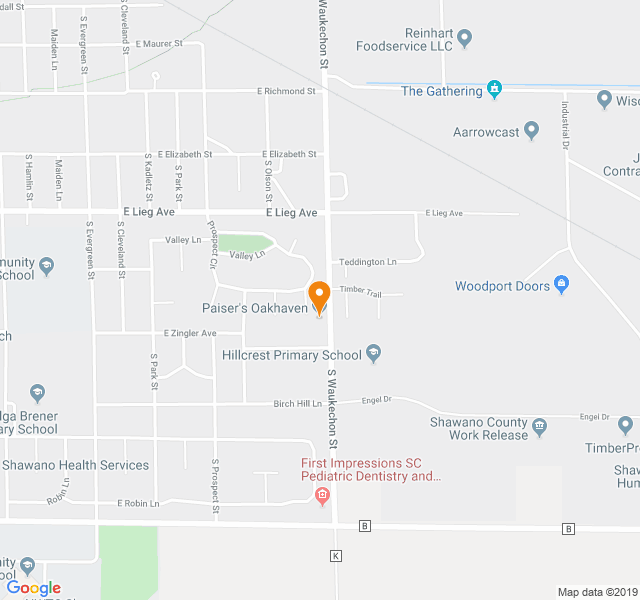 Paiser’s Oakhaven S & C, Retirement home, Shawano, WI, Senior Living