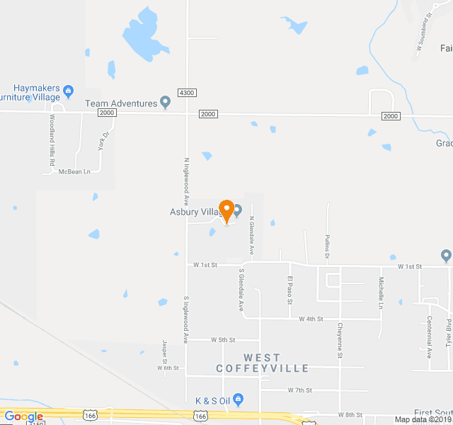 Asbury Village, Retirement home, Coffeyville, KS, Senior Living Housing