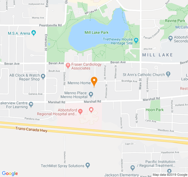 Menno Home, Retirement home, Abbotsford, BC, Senior Living Housing Care