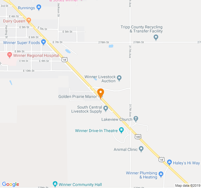 Golden Prairie Manor, Retirement home, Winner, SD, Senior Living