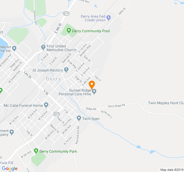 Sunset Ridge, Retirement home, Derry, PA, Senior Living Housing Care