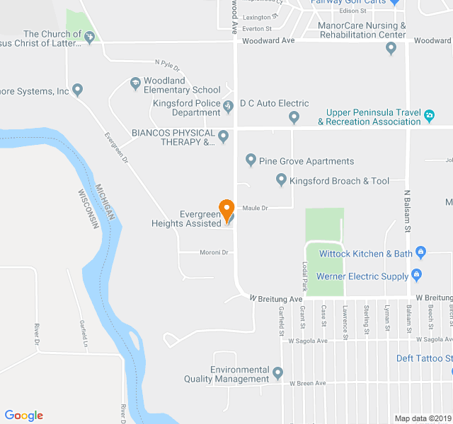 Evergreen Heights Apartments, Retirement home, Kingsford, MI, Senior