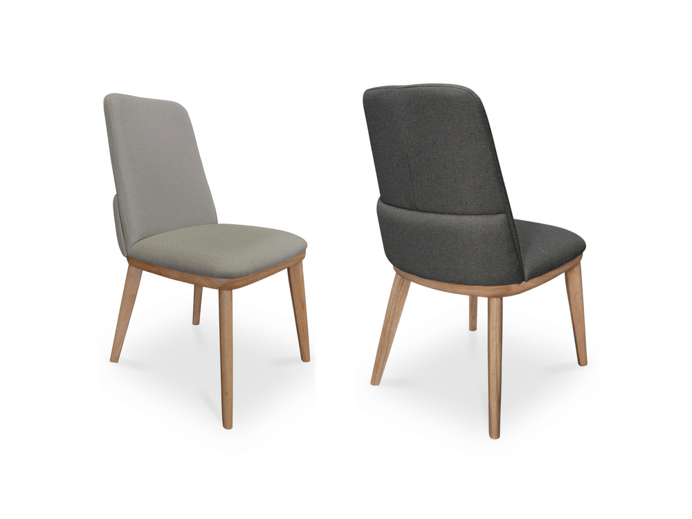 Eva Fabric Dining Chair Tasmanian Oak Leg Dining Chairs
