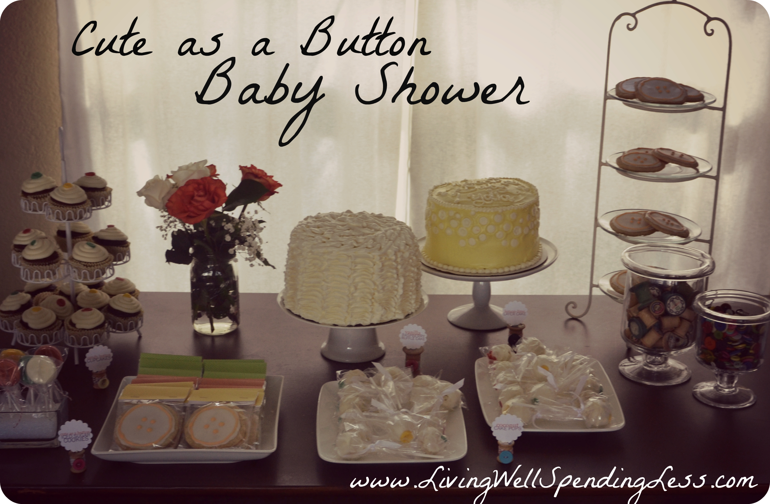 Cute as a Button Baby Shower DIY Budget Baby Shower Ideas Unique Baby