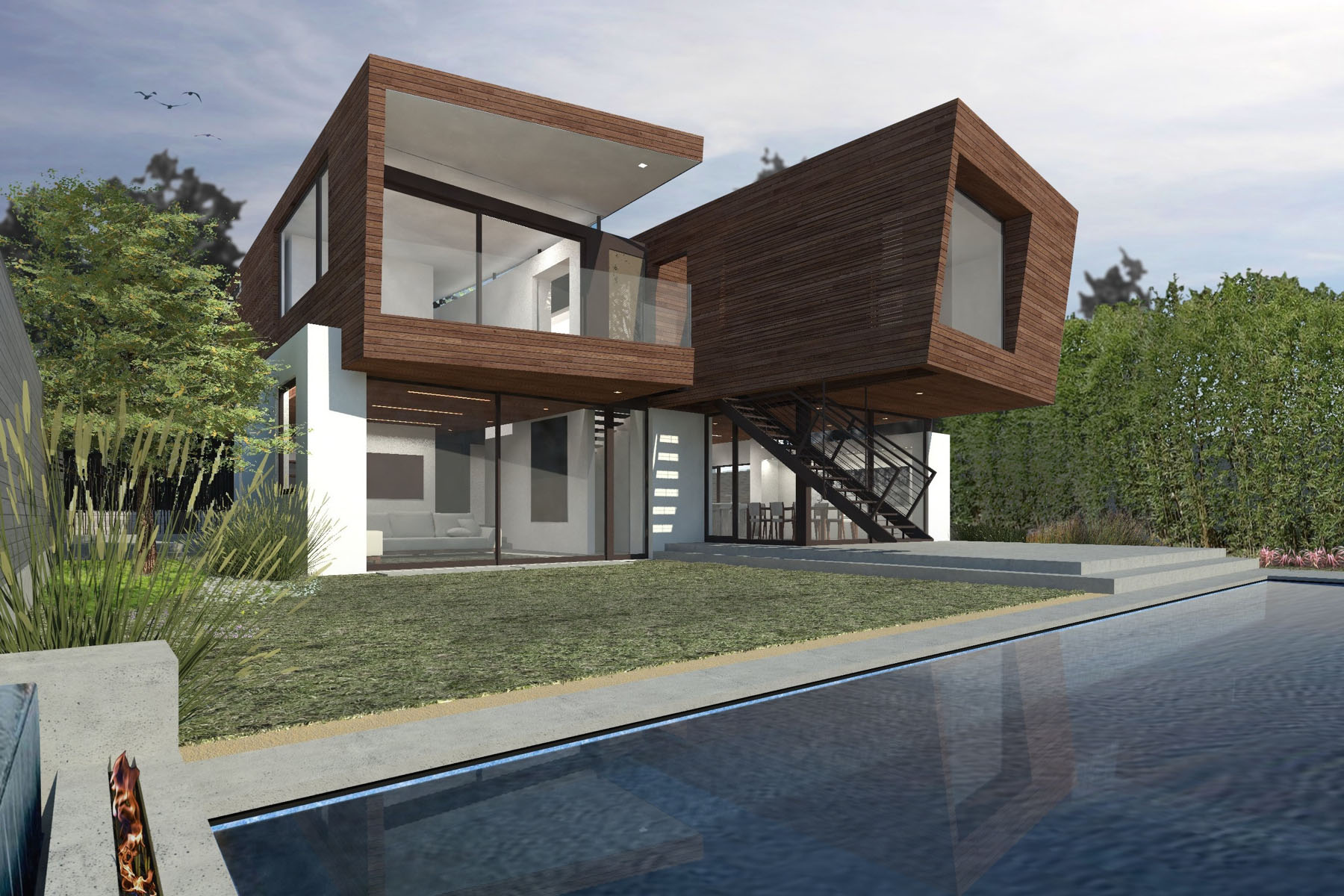 The Split House in California by Kovac Design Studio Livin Spaces