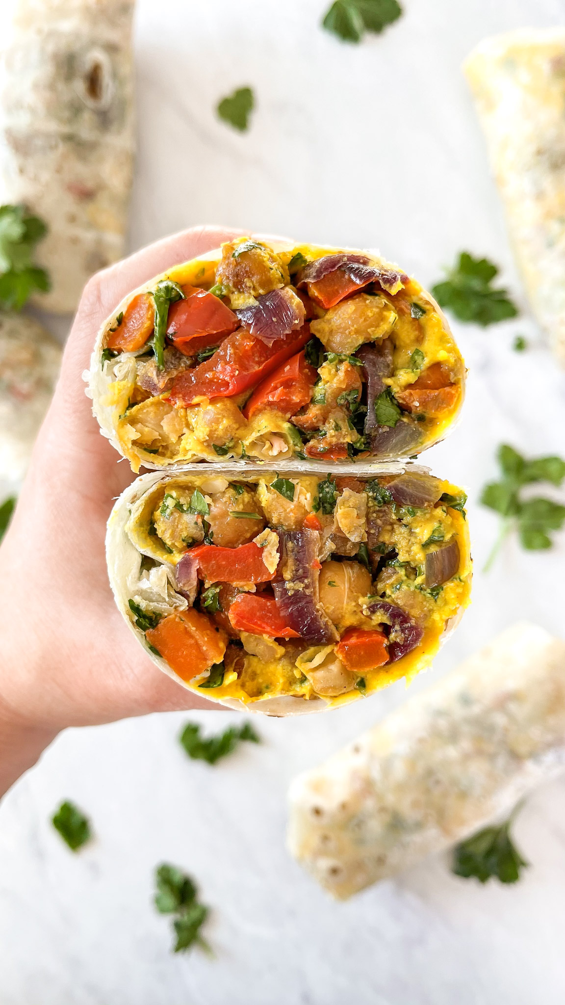 The Tastiest FalafelSpiced Vegan Meal Prep Freezer Burritos
