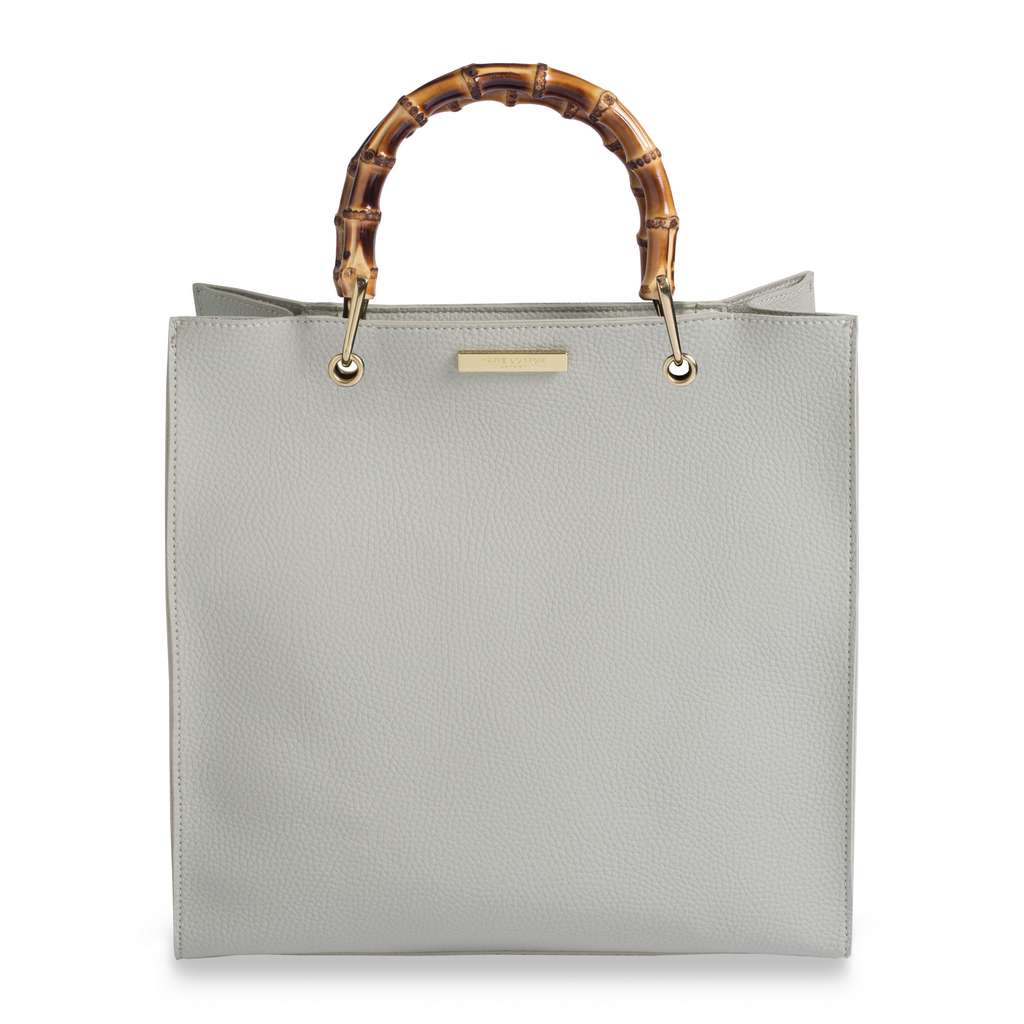 Katie Loxton Grey Amelie Bamboo Handbag KLB400