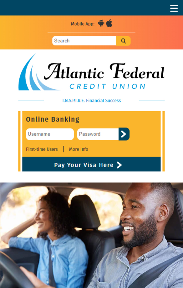 Atlantic Federal Credit Union Website Redesign LKCS