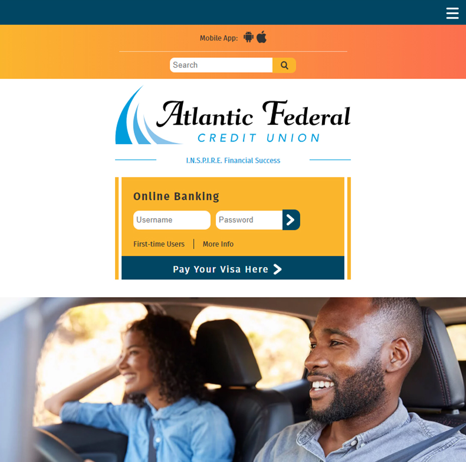 Atlantic Federal Credit Union Website Redesign LKCS