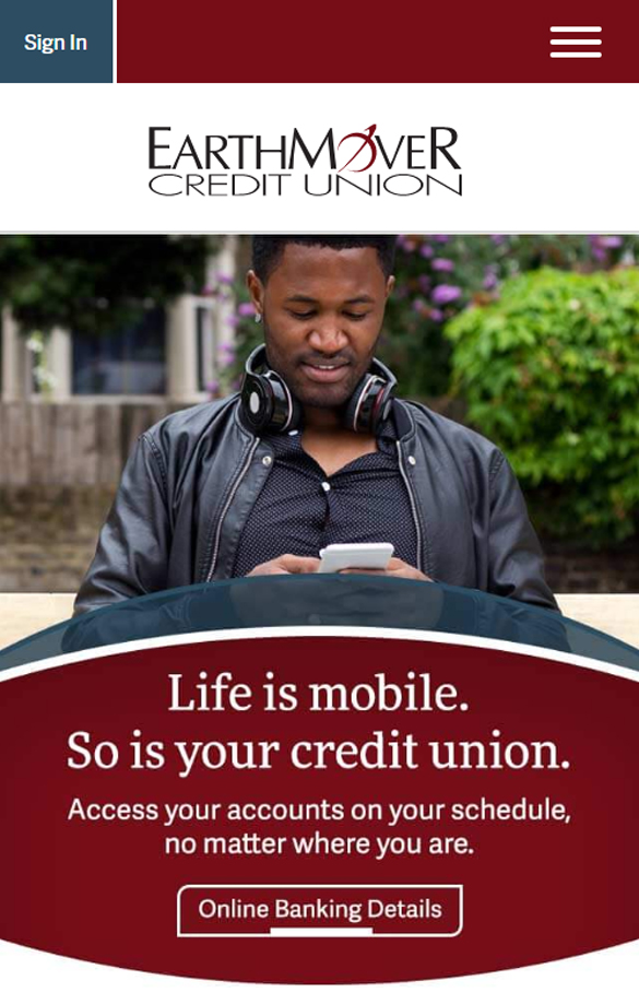 Earthmover Credit Union Website Redesign LKCS