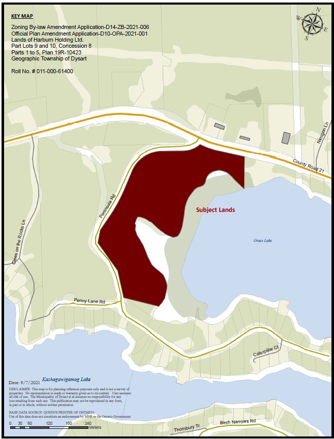 Proposed Grass Lake Land Development Lake Kashagawigamog Organization.