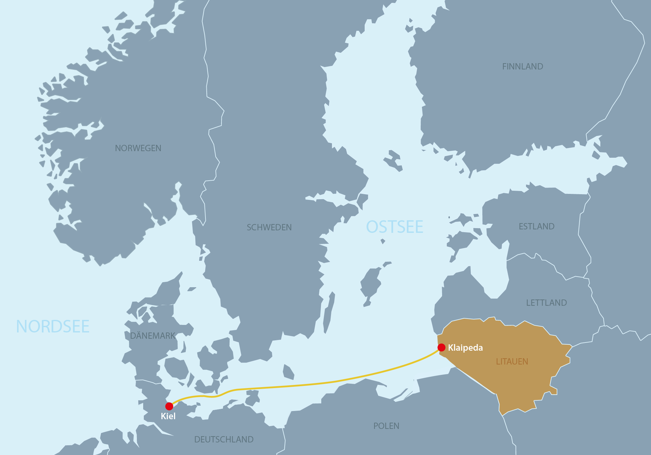 Deutschland Lettland Fähre / Wohnmobil Roadtrip Durch Das
