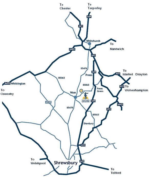 Lower Lacon Caravan Park, Wem, Shropshire