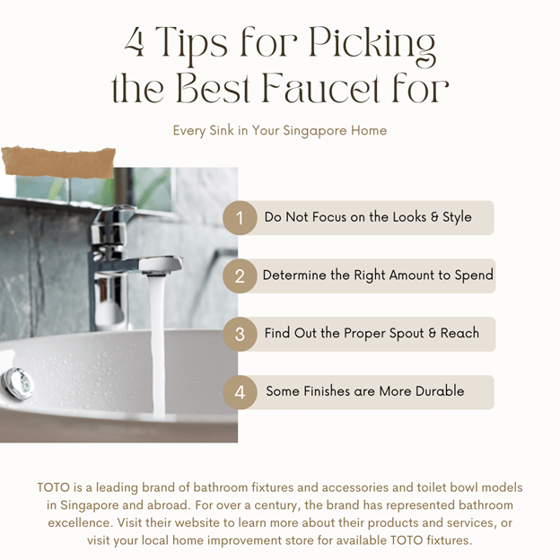 4 Tips for Picking the Best Faucet for Every Sink in Your Singapore