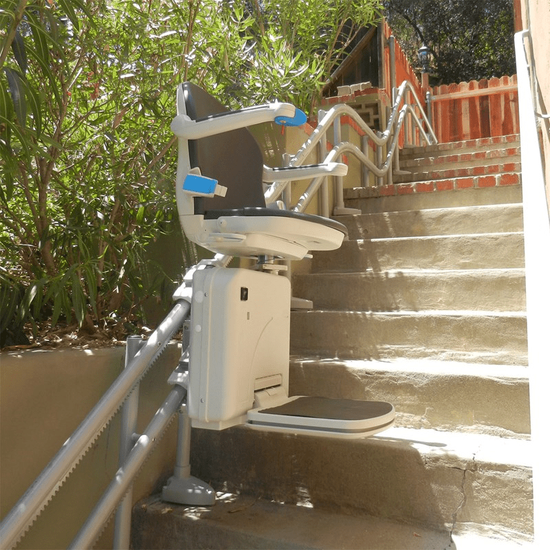 Rent indoor residential home stair lift are outdoor outside exterior
