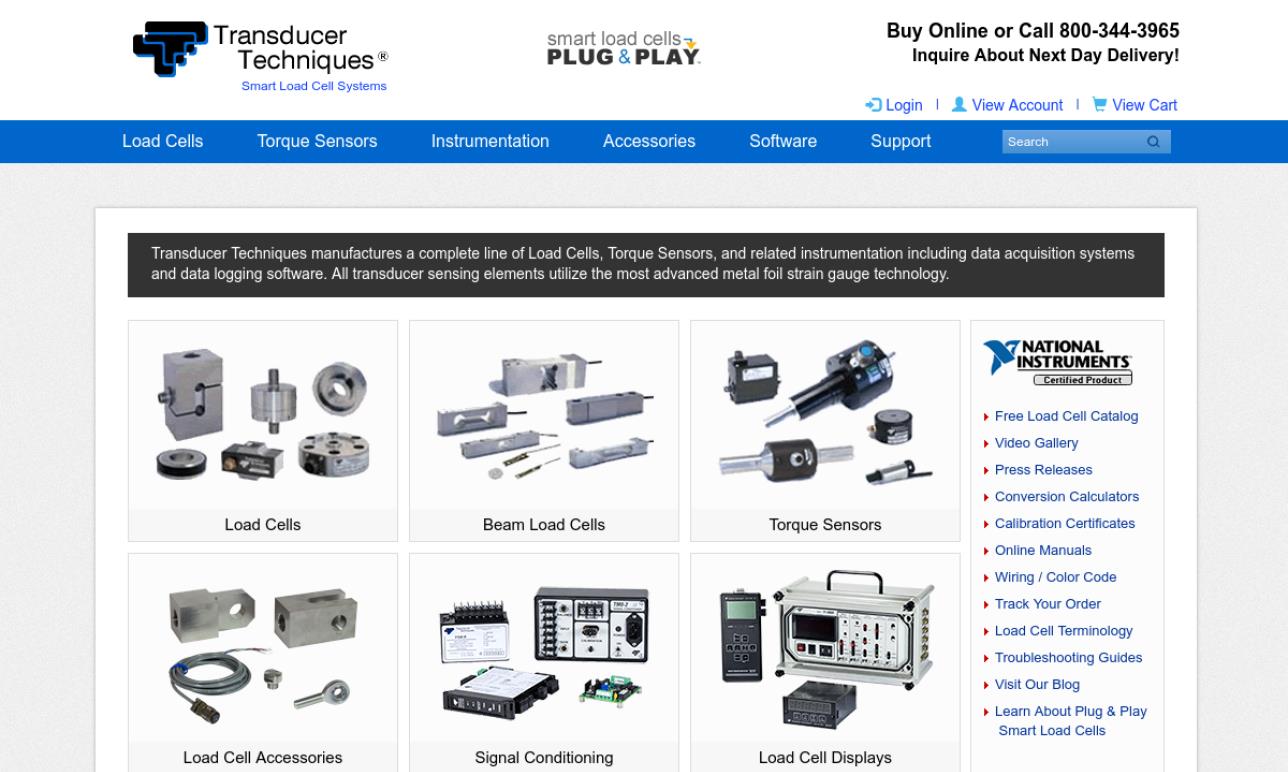 Transducer Techniques®, LLC Load Cells