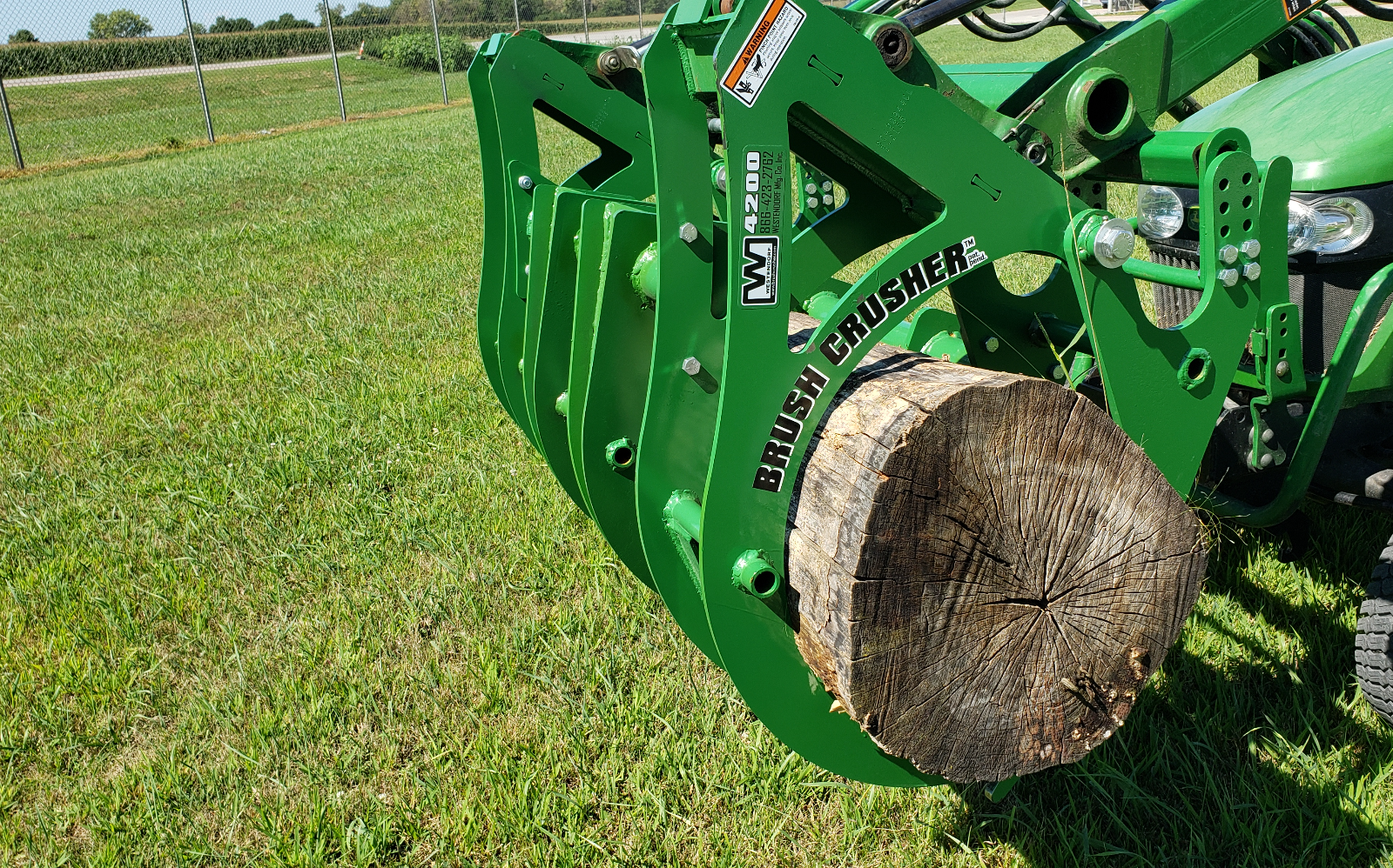 BC4200 Brush Crusher for small John Deere loaders Tractor