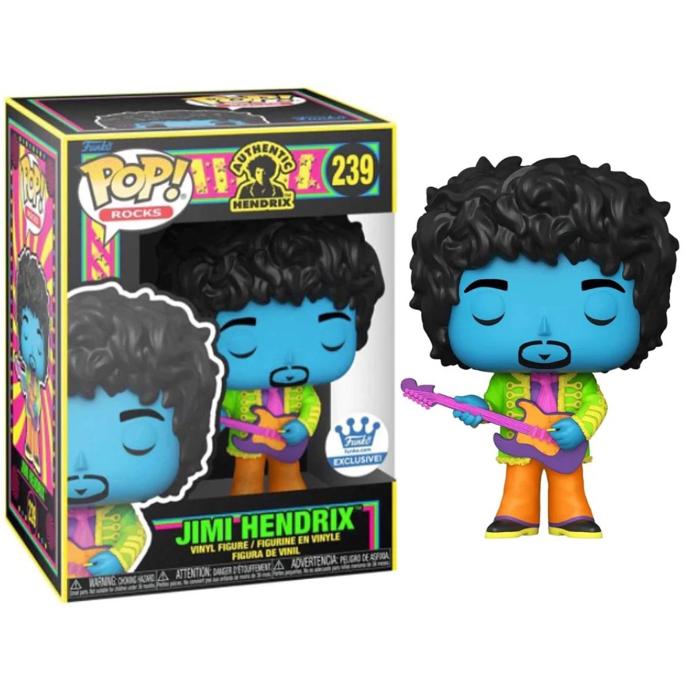 Funko Pop Authentic Hendrix Jimi Hendrix Blacklight Loading Screen
