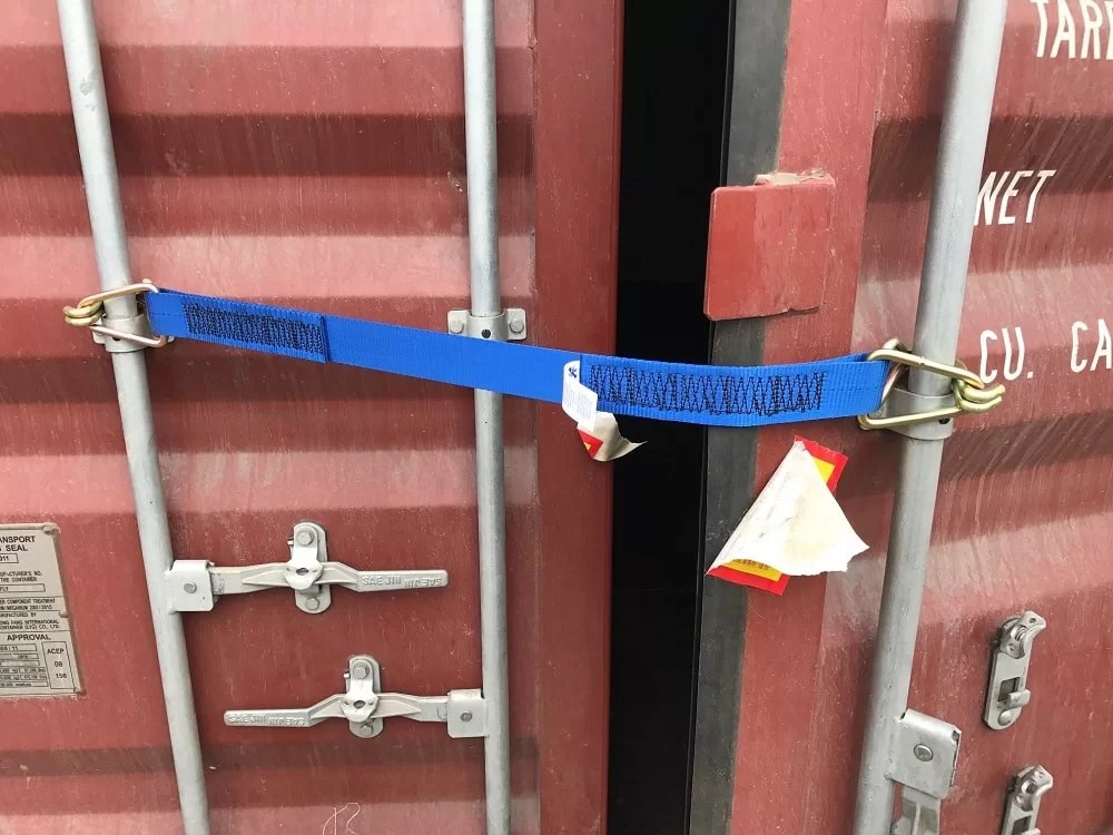 Container Door Safety Straps Shipping Container Restraints by LRS