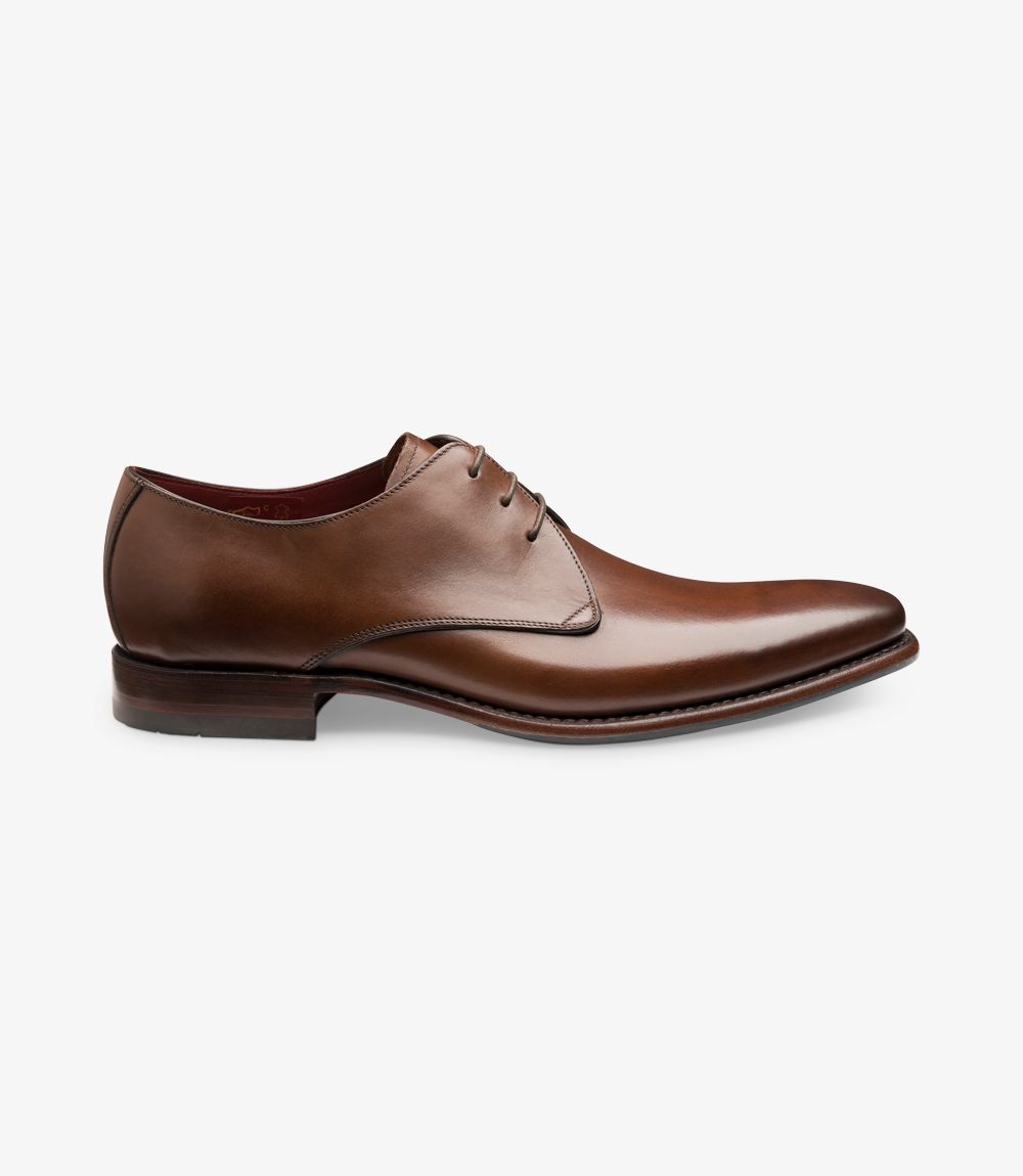 Discount USA Mens Loake Brown Buffalo Grain Leather Derby