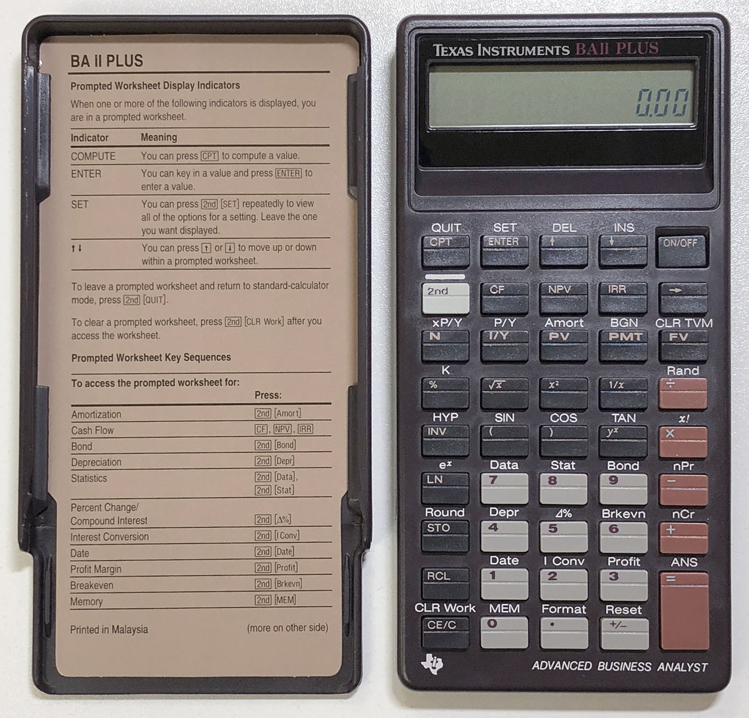 Texas Instruments BA II Plus 金融電卓レビュー、ba2 plus使い方 【ローン計算】