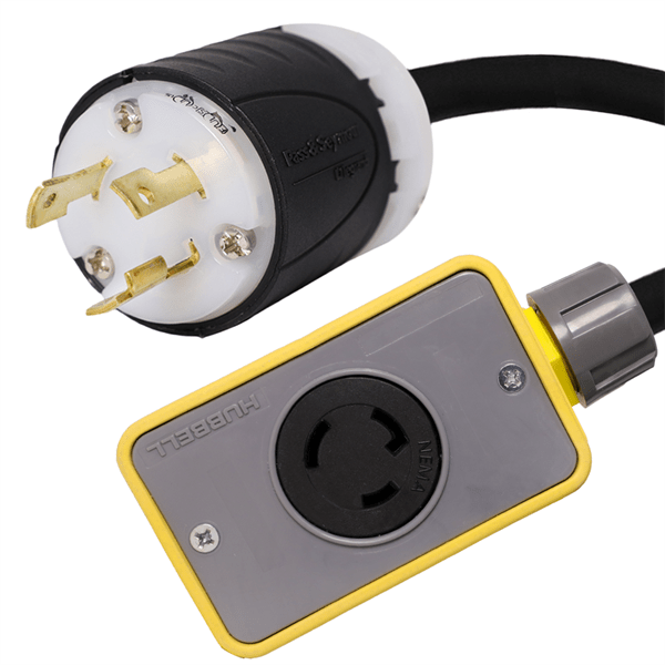 NEMA L630P to 2 x L630R Pendant Power Cords Locking Power Cords