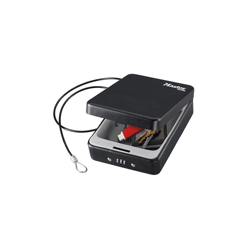 New portable combination lock box ideal to secure cell phones, wallets