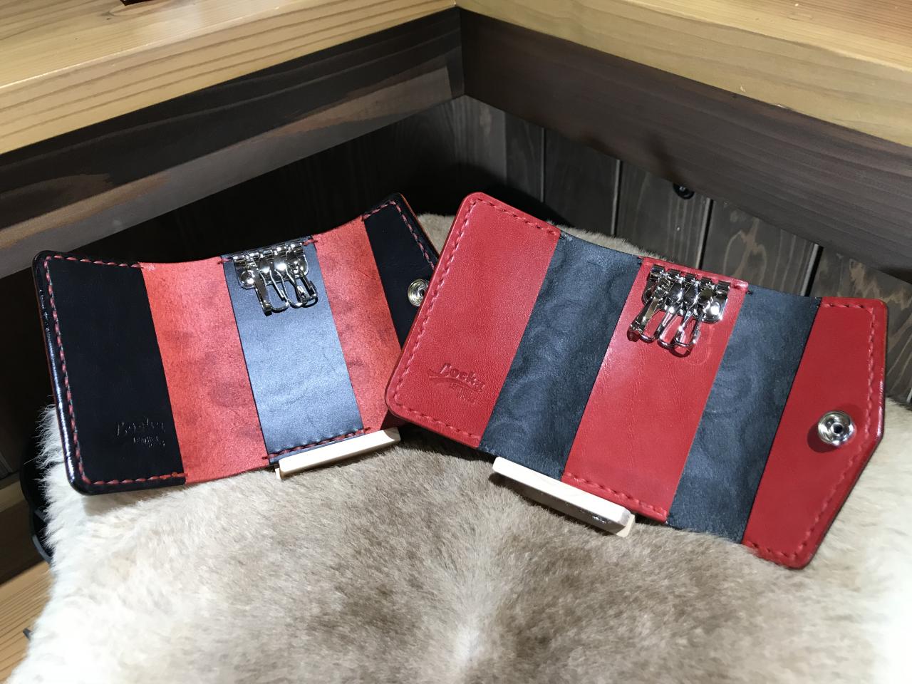 Locky LEATHER WORKS 【ロッキー レザー ワークス】ペイズリー柄キーケース Locky Leather Works