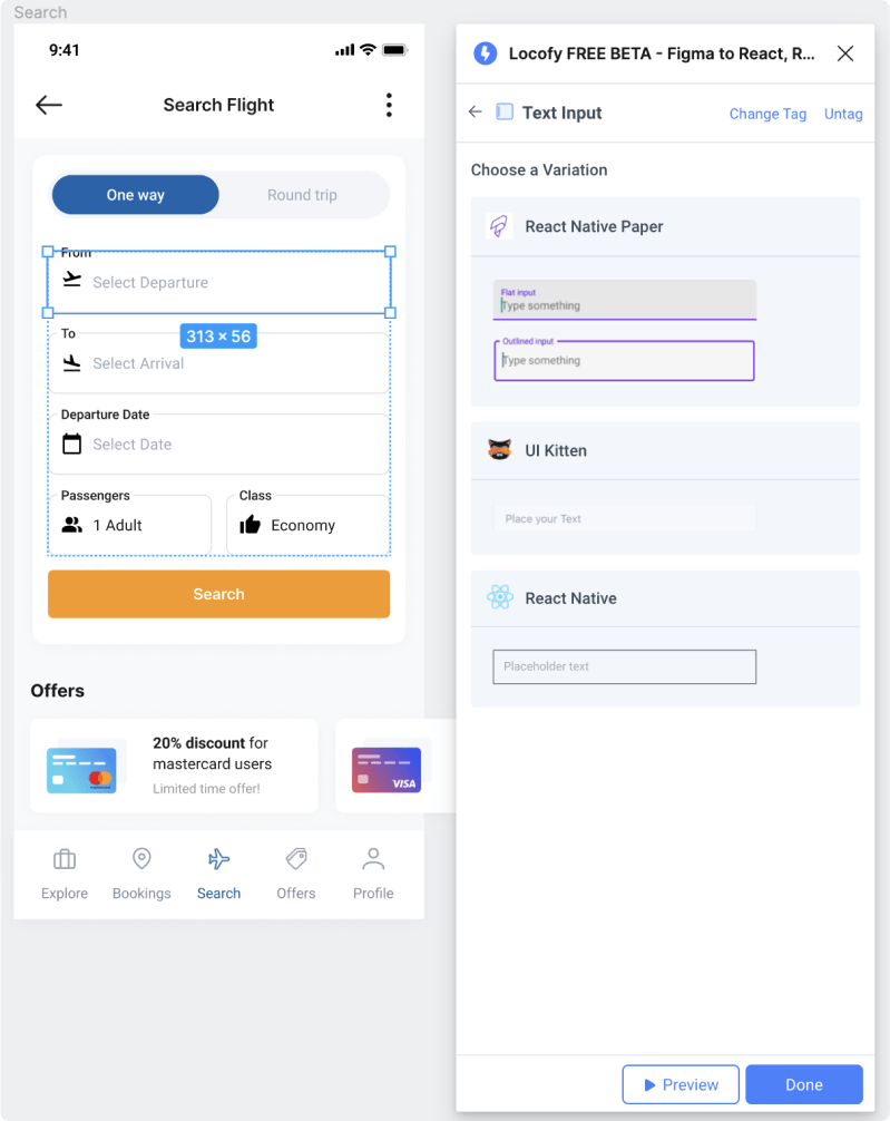 Tagging elements on your React Native Project Locofy Docs