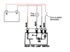 Ford fog light switch wiring