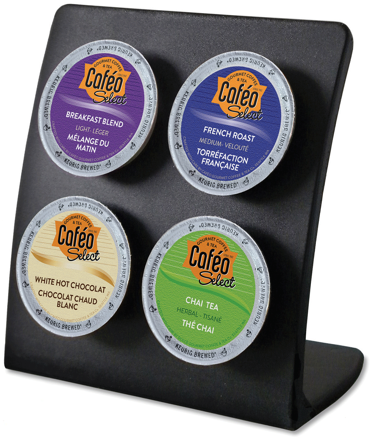 4 Cup Plastic KCup® Holder for Hotel Lodging Kit Company