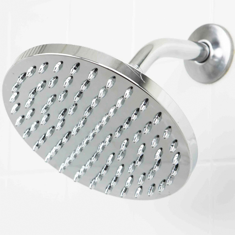 Chrome Round Rainfall Shower Head Lodging Kit Company