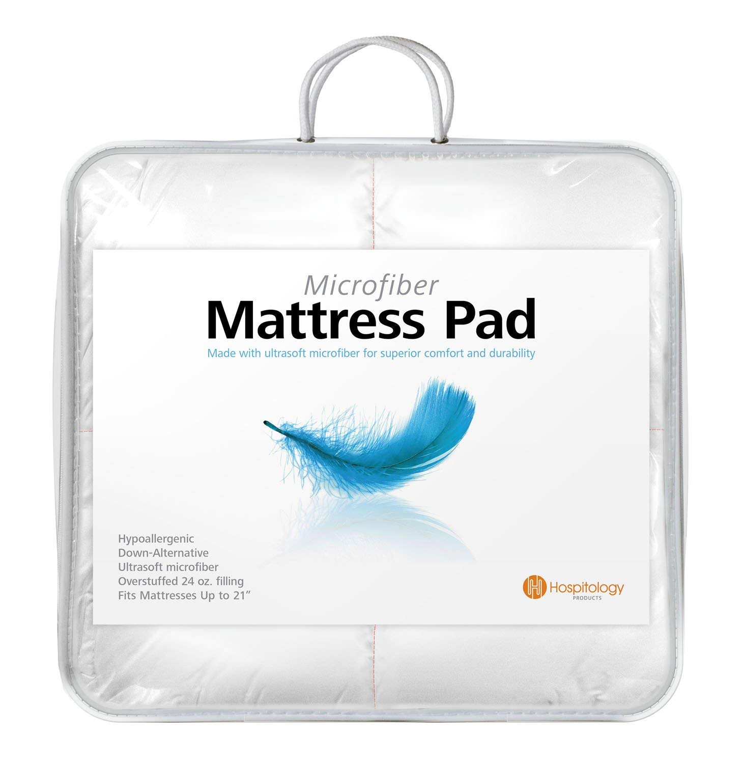 Hospitology Brushed Microfiber Fitted Mattress Toppers, CS Lodging