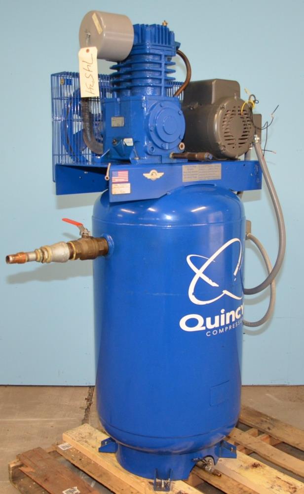 Quincy Model 271CS80VCB 7.5 HP Vertical Tank 175 PSI Reciprocating Air