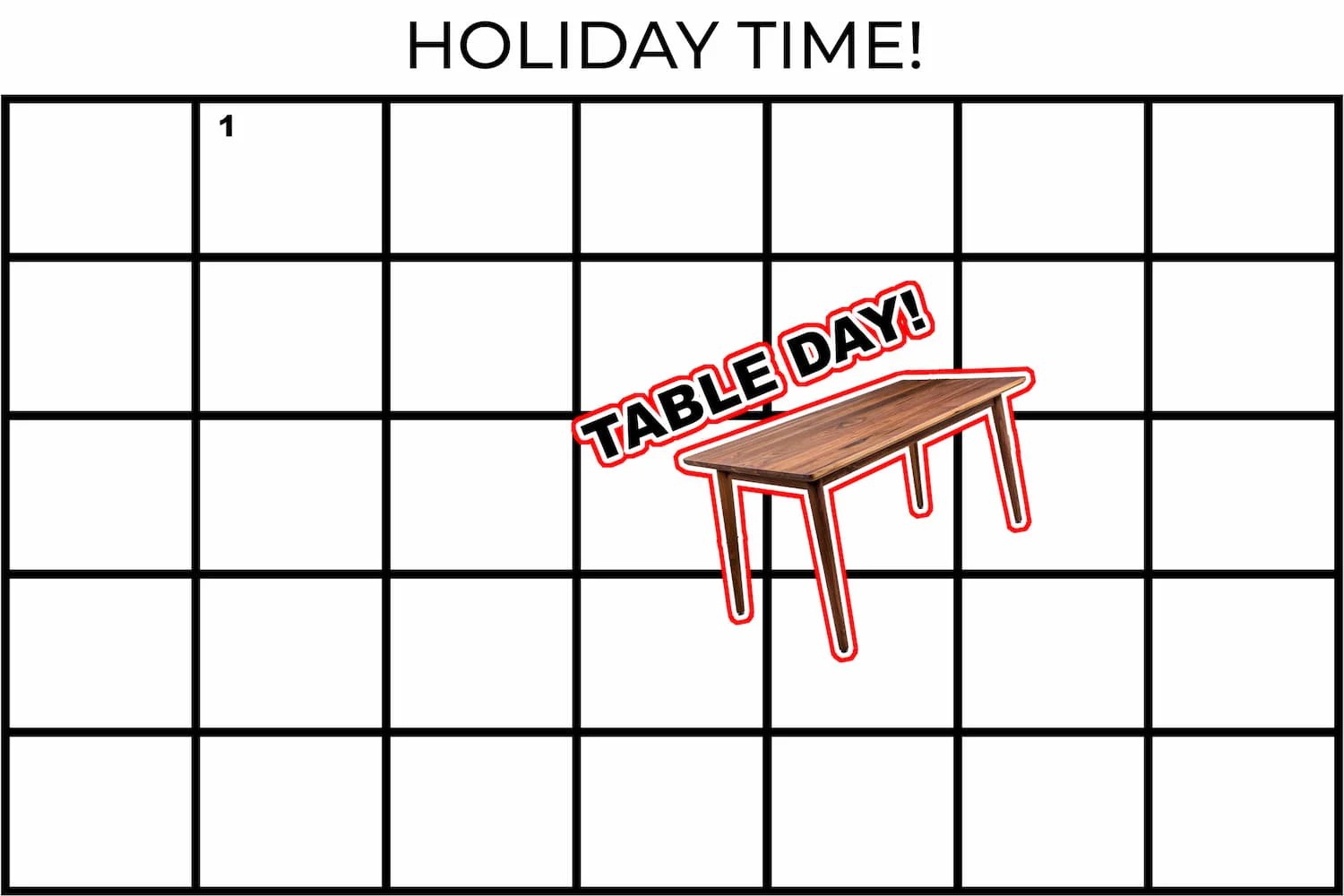 Getting a Table in Time for the Holidays Loewen Design Studios