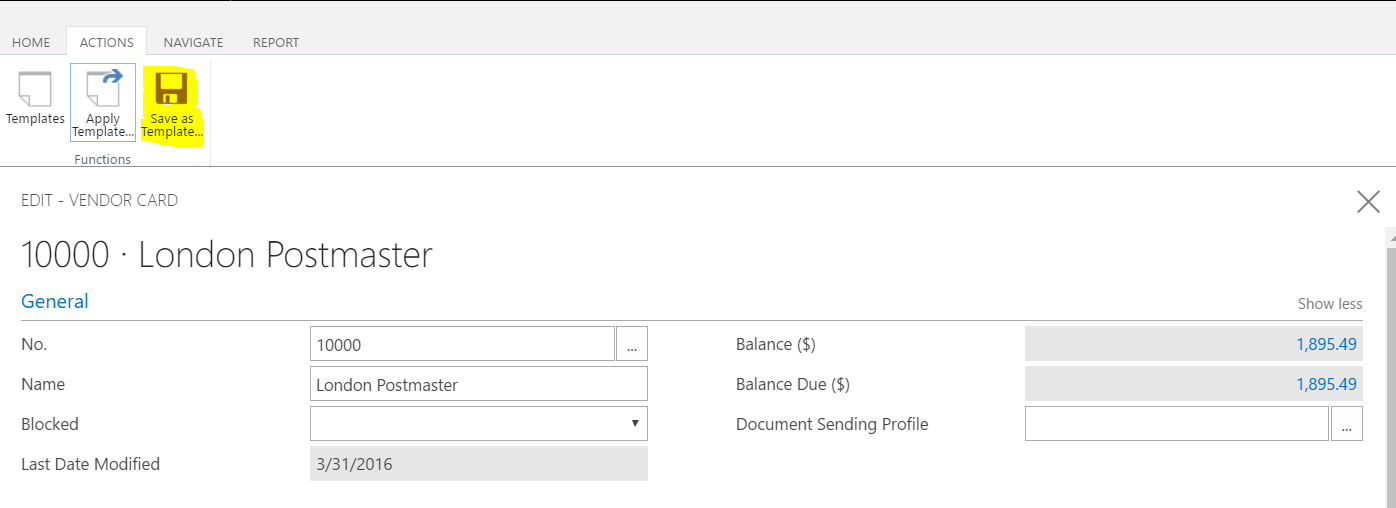 Microsoft Dynamics 365 for Financials Create a New Vendor Logan Consulting