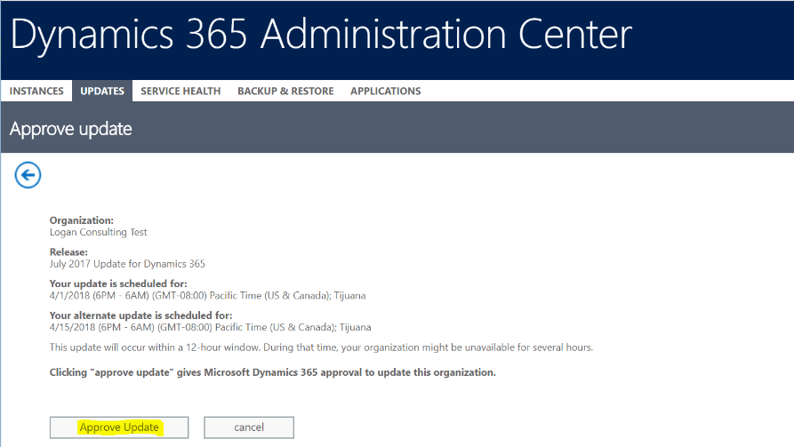 Schedule Your Microsoft Dynamics 9.0 (July 2017 Update) Now! Logan Consulting