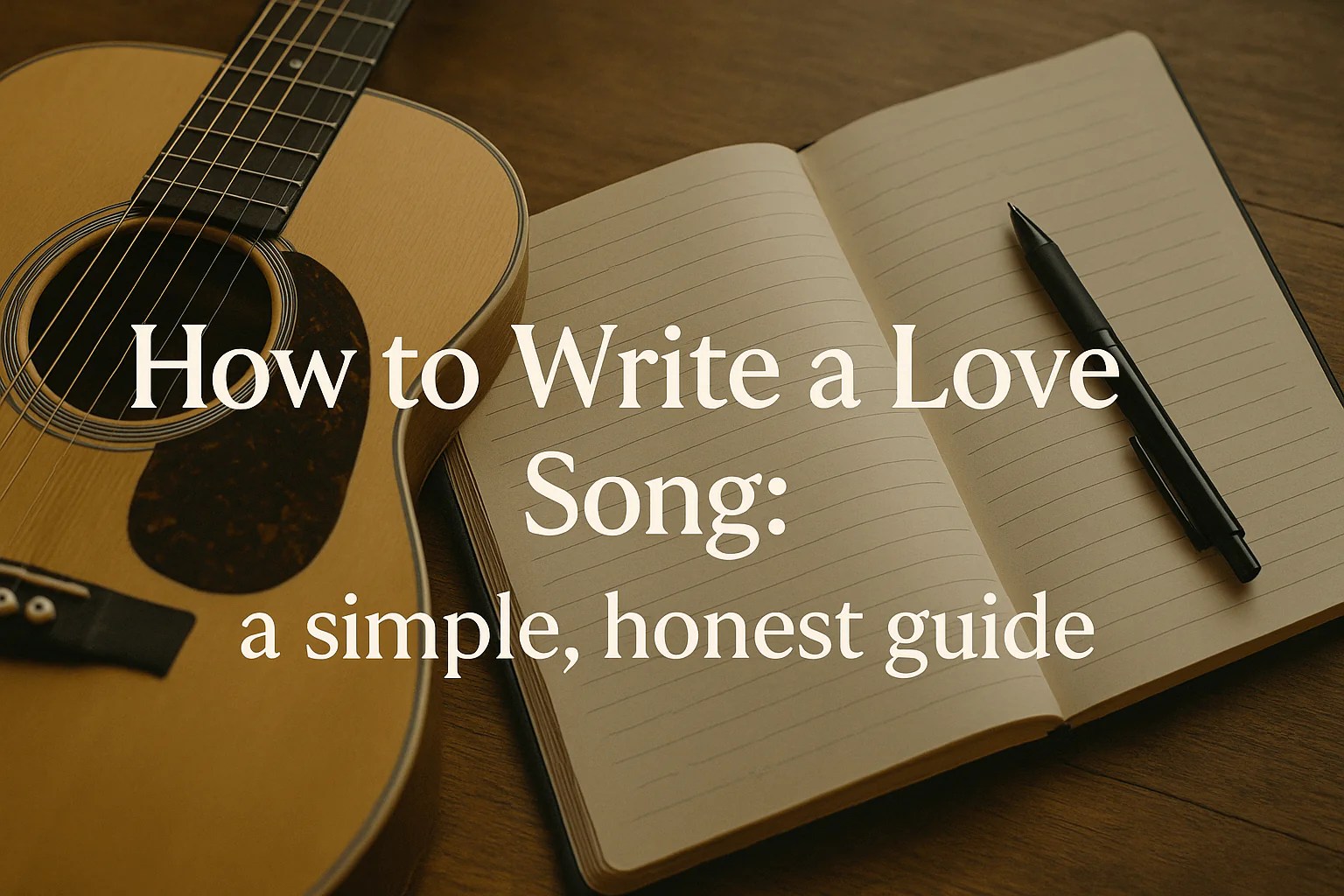 How to Write a Love Song A Simple, Honest Guide Logan Ransley