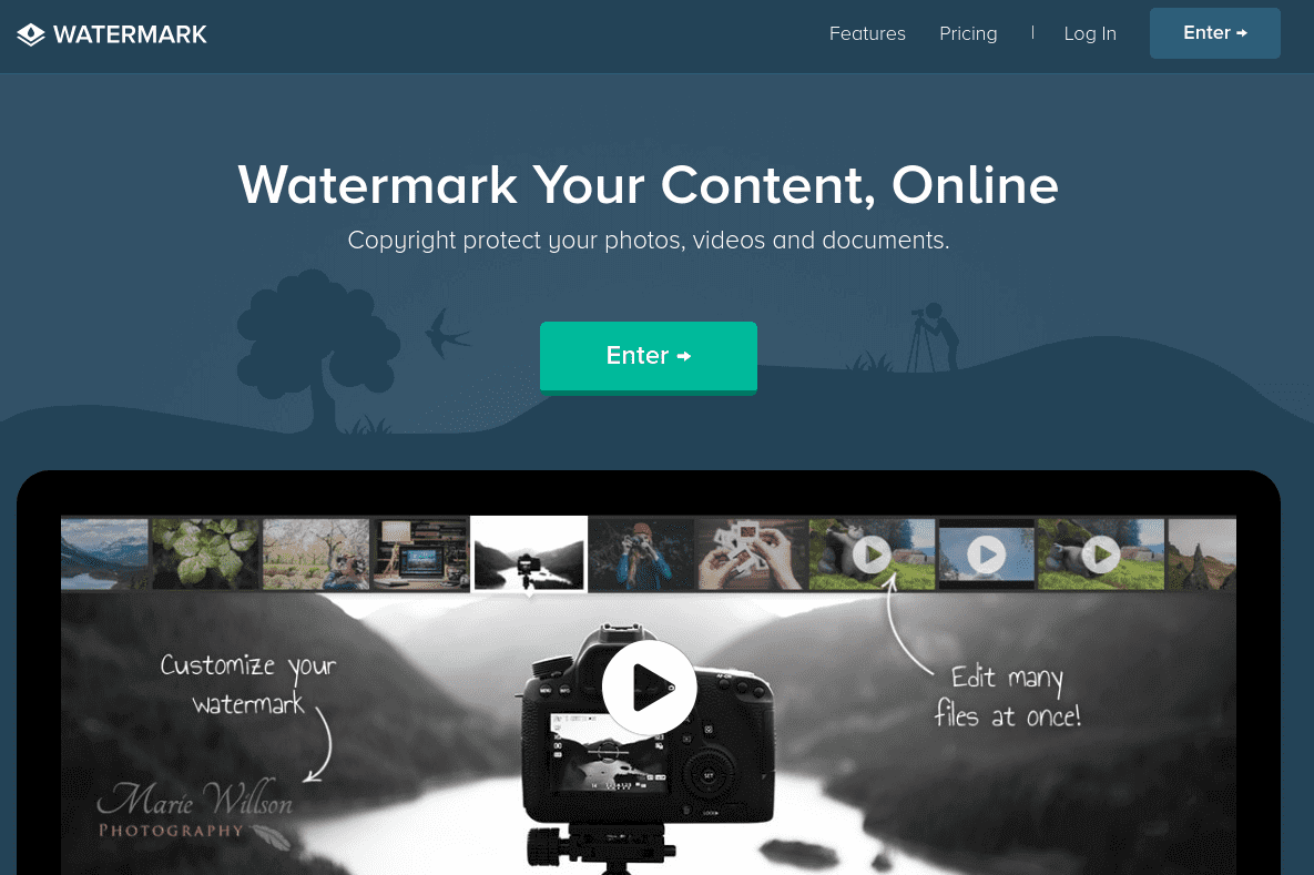 How to create a logo and use it as a watermark Logaster