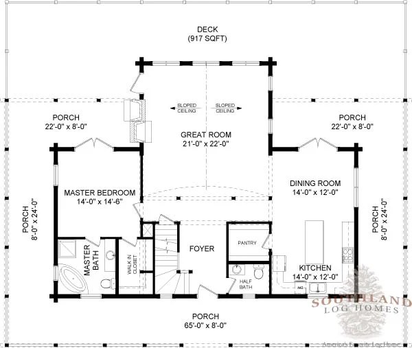 Currituck Plans & Information Log Cabin Kits