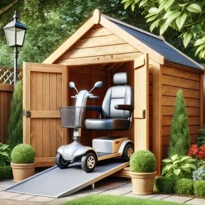 Mobility Scooter Storage - Log Cabins and Sheds UK