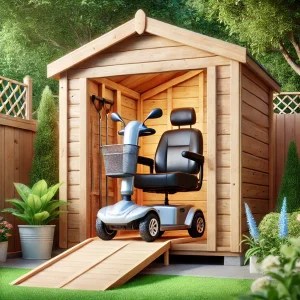 Mobility Scooter Storage - Log Cabins and Sheds UK